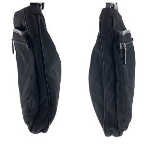 PRADA Tessuto Triangle Black Nylon Shoulder Bag Crossbody - Picture 5 of 8